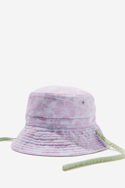 Reversible Bucket Hat, DREAMLAND HIBISCUS/WASHED SPEARMINT