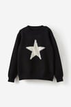 Jen Knit Jumper, BLACK/STAR - alternate image 1