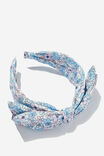 Dulcie Double Bow Headband, DUSK BLUE/BETSY FLORAL - alternate image 2