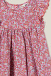 Tess Flutter Sleeve Dress, ANTHURIUM/CLAIRE FLORAL - alternate image 2