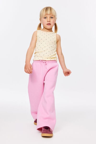 Sammy Wide Leg Trackpant, STRAWBERRY MILK