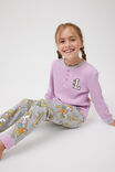 Pijamas - Zara Long Sleeve Pyjama Set Licensed, LC WB PURPLE LILACS MARLE/LOLA BUNNY LETTER - vista alternativa 1