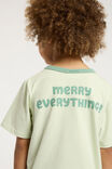 Jordan Short Sleeve Pyjama Set License, LCN BLU GREEN LILY/BLUEY MERRY EVERYTHING - alternate image 4