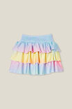 Summer Swim Tropical Skirt, RAINBOW SUGAR GRADIENT - alternate image 1