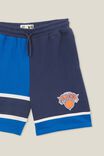 License Slouch Fleece Short, LCN NBA BLUE/NEW YORK KNICKS COLOUR BLOCK - alternate image 2