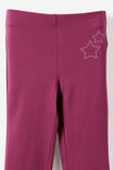 Essential Flare Legging, BERRY JAM/STAR STUDS - example image 3
