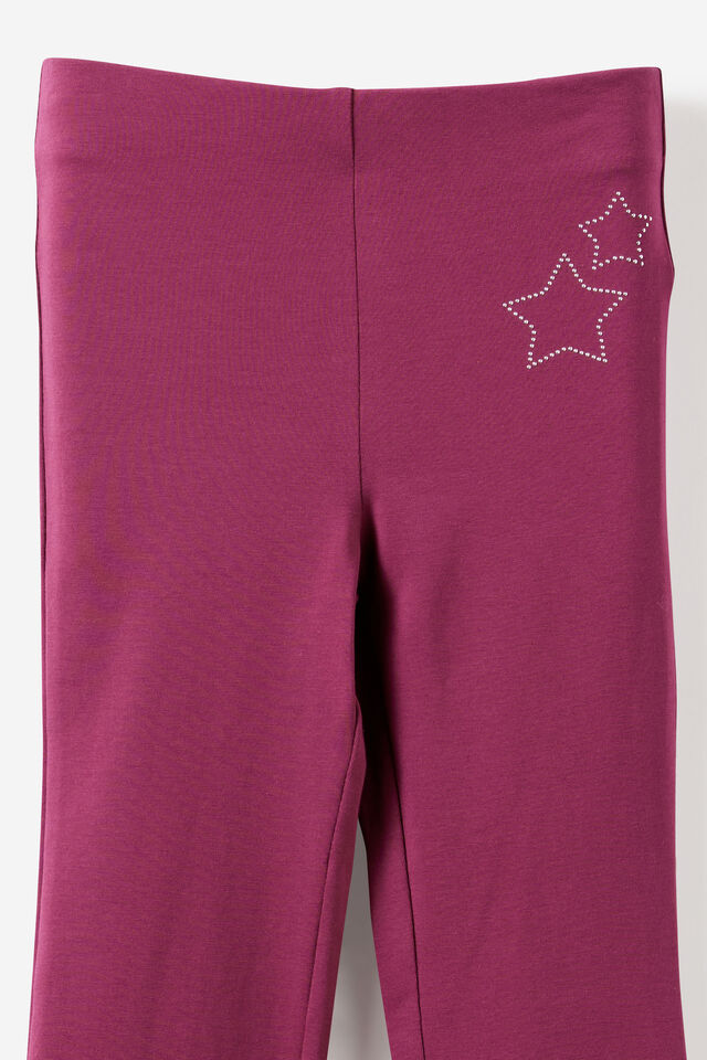 Essential Flare Legging, BERRY JAM/STAR STUDS