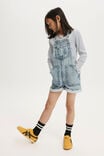 Edith Denim Shortall, BLUE ACID WASH - alternate image 1