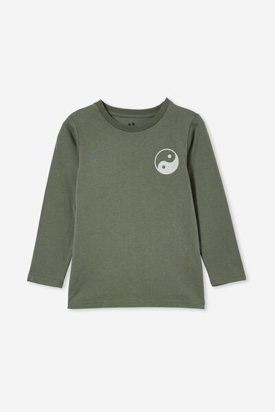 Camiseta - Max Long Sleeve Tee, SWAG GREEN/YIN YANG SUN