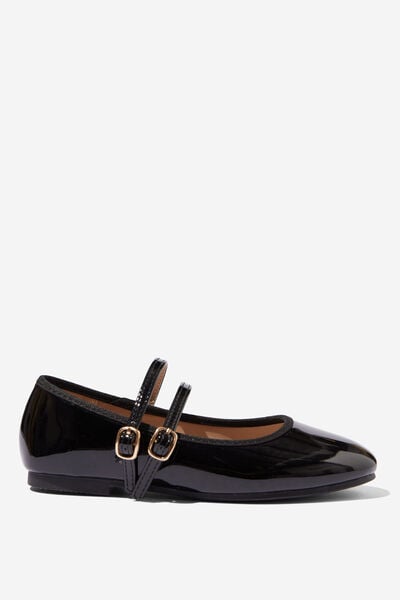 Olivia Ballet Flat, BLACK PATENT