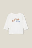Camiseta - Jamie Long Sleeve Tee, VANILLA/HANGRY 24/7 - vista alternativa 1