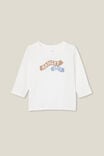 Camiseta - Jamie Long Sleeve Tee, VANILLA/HANGRY 24/7 - vista alternativa 1