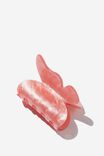 Claudia Claw Clip, RASPBERRY PINK MARBLE BUTTERFLY - alternate image 1