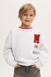 License Felix Fleece Crew Neck, LCN MAR SNOW MARLE/SPIDERMAN SKATE - alternate image 1