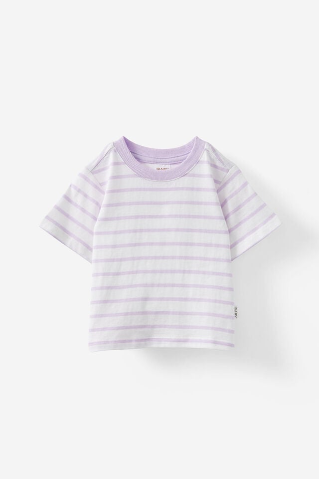 Jamie Short Sleeve Tee, VINTAGE LILAC/VANILLA RILEY STRIPE