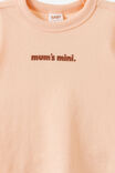 Baby Essential Short Sleeve Graphic Tee, APRICOT MIST/MUM S MINI - example image 3