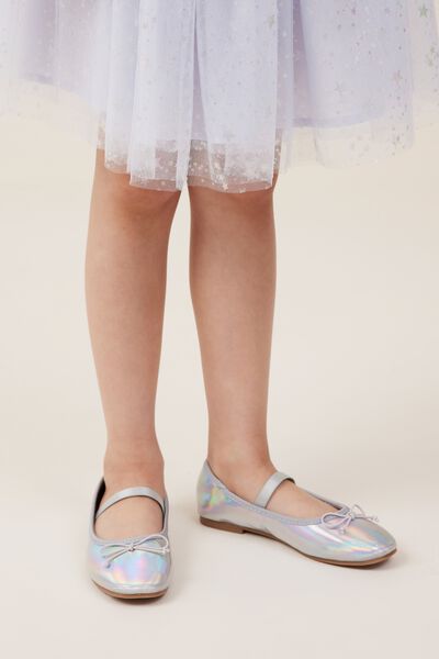 Olivia Ballet Flat, SILVER HOLOGRAPHIC