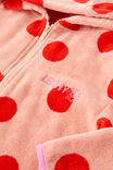 Select Colour: APRICOT MIST/POP RED SPOT