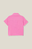 Phoebe Resort Shirt, PINK GERBERA/WHITE - alternate image 3