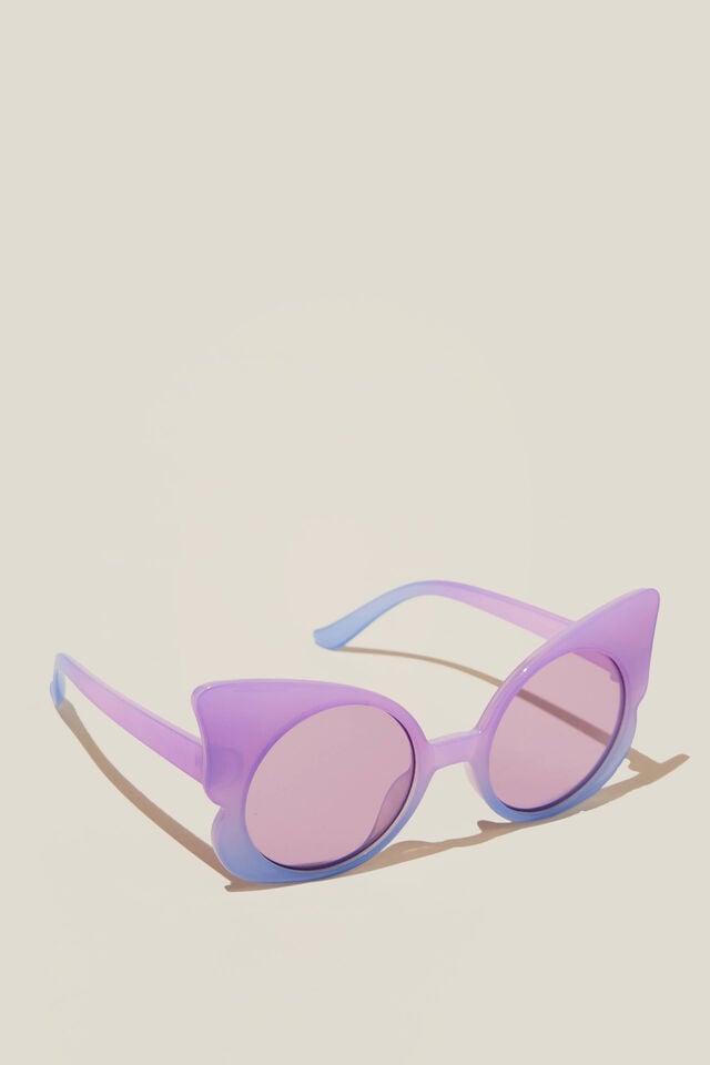 Kids Bella Butterfly Sunglasses, LILAC DROP/DUSK BLUE