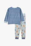 Bluey Chuck Long Sleeve Pyjama Set, LCN BLU STEEL/BLUEY ROAD TRIP - alternate image 3