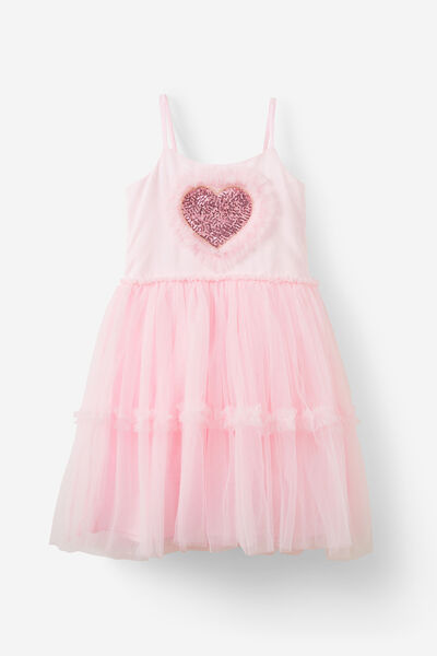 Isabella Dress Up Dress, BALLERINA PINK/HEARTS