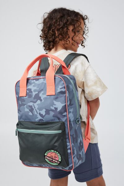 Kids Licensed Backpack, LCN UNI JURASSIC WORLD/CAMO PARK RANGER