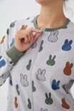 Adults Unisex Long Sleeve All In One Licensed, LCN MIF LIGHT GREY MARLE MIFFY
