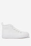 Classic High Top Trainer, WHITE SMOOTH - alternate image 4
