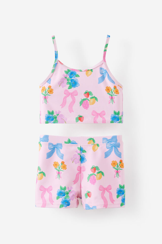 Tahlie Tankini Set, BALLET PINK/BOWS