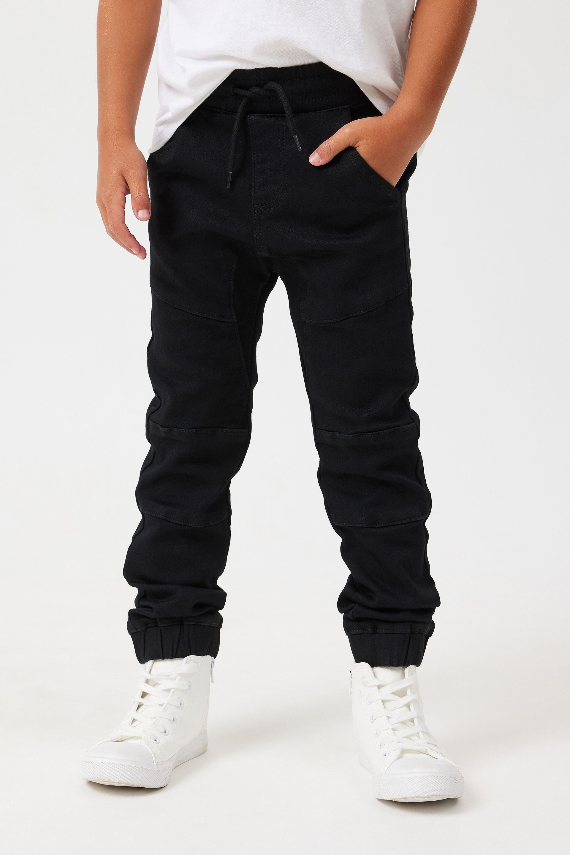 Boys Fleece Jogger Pants - Uniform | Gymboree - BLACK