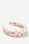 Lottie Knot Headband, VANILLA/MINI TULLY TULIP - alternate image 2