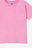 Camiseta - Poppy Short Sleeve Print Tee, PINK GERBERA/SNOW WASH - vista alternativa 2