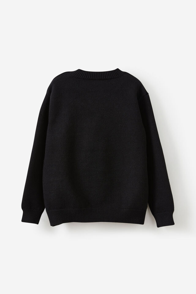 Jen Knit Jumper, BLACK/STAR