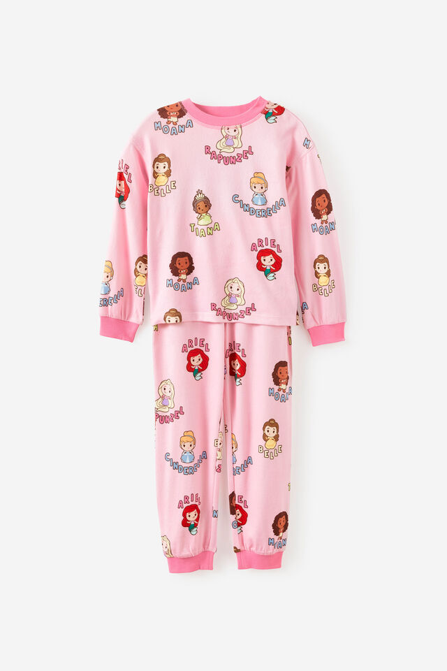 Disney Princess Snoozesoft Long Sleeve Pj Set, LCN DIS BALLET PINK/PRINCESS DREAMS