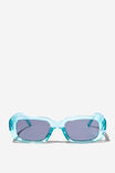 Kids Rachel Rectangle Sunglasses, BARBER BLUE/SMOKEY - alternate image 1