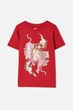 Penelope Short Sleeve Tee, LUCKY RED/SPACE TIGER