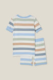 Sawyer Super Soft Short Sleeve Pyjama Set, MULTI/BOLD STRIPE - alternate image 3