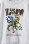 Sammy Oversize Crew, GREY MARLE/DINO VELOCIRAPTOR - example image 2