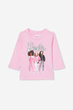 Camiseta - Barbie Jamie Long Sleeve Tee, LCN MAT CALI PINK/BARBIE TRIO - vista alternativa 1