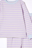 Ava Long Sleeve Pyjama Set, MARIAN STRIPE VINTAGE LILAC/ DARK VANILLA - alternate image 2
