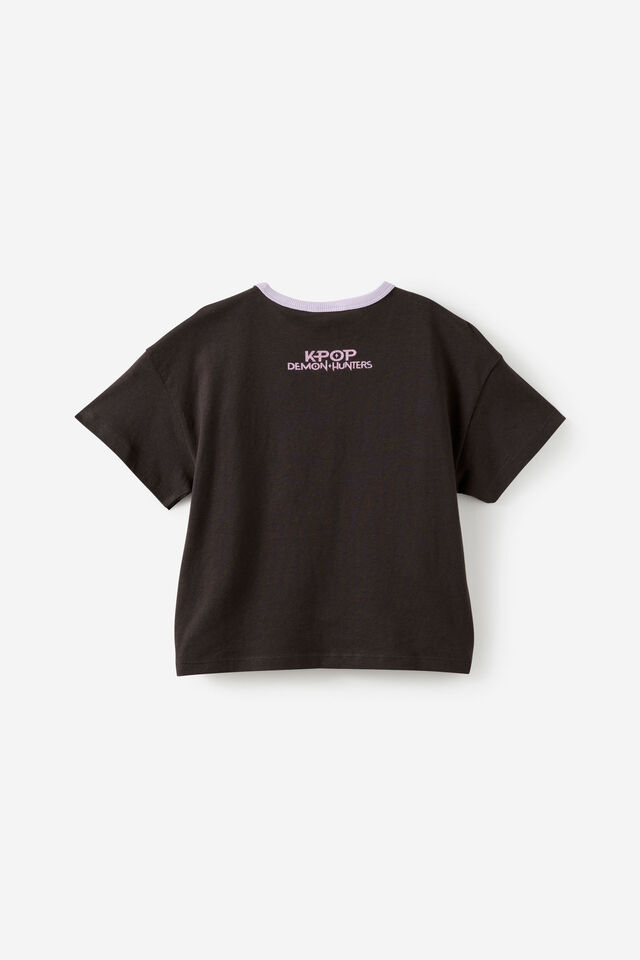 License Drop Shoulder Boxy Short Sleeve Tee, LCN NET DEMON HUNTERS/PHANTOM