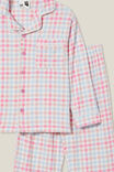 Laila Long Sleeve Pyjama Set, PINK PUNCH/ACADEMIA PLAID - alternate image 2