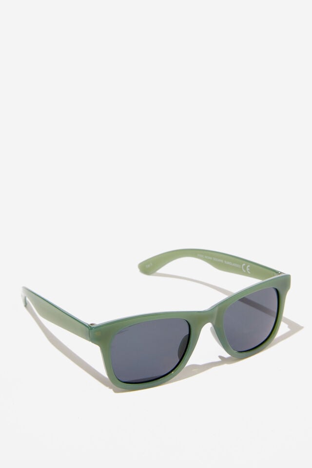 Kids Noah Square Sunglasses, SWAG GREEN/SMOKEY