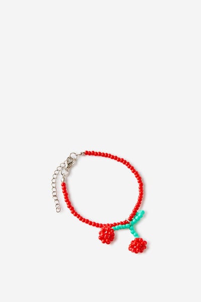 Kids Beaded Bracelet, VARISTY RED/CHERRY