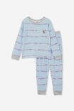 Cody Long Sleeve Pyjama Set, SKYE HAZE/LINEAR TIE DYE - alternate image 1