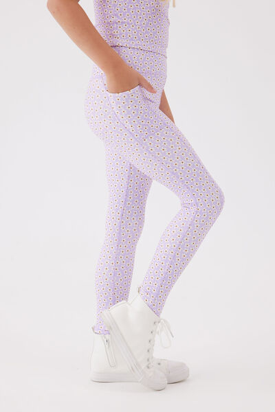 The 7/8 Tight, LILAC DROP/DITSY FLORAL