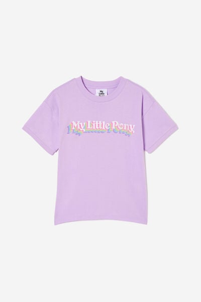 Camiseta - Disney Drop Shoulder Short Sleeve Tee, LCN HAS MY LITTLE PONY/LILAC DROP