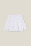 Hazel Tiered Skirt, WHITE - alternate image 1