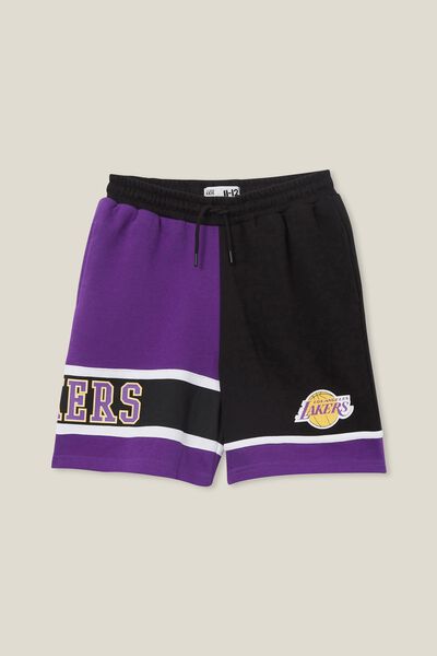Ecru Woman Standard Fit NBA Los Angeles Lakers Licensed Pants